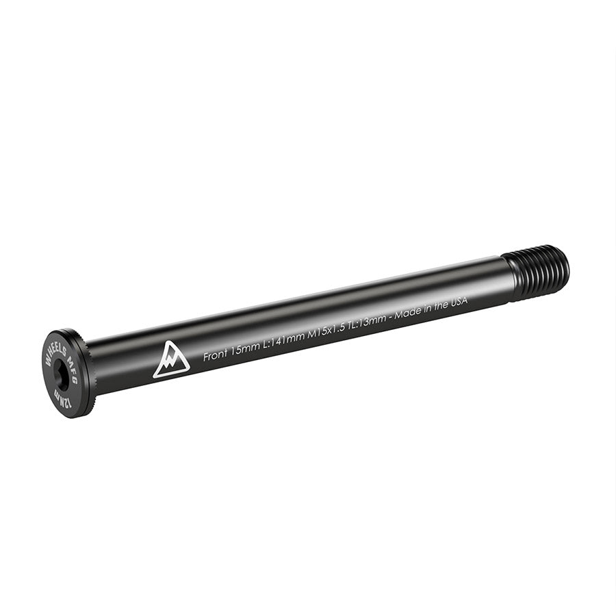 Wheels Manufacturing, Front 15mm Thru Axle, Thru Axle, Front, Length: 141mm, Thread Length: 13mm, Thread Pitch: M15x1.50