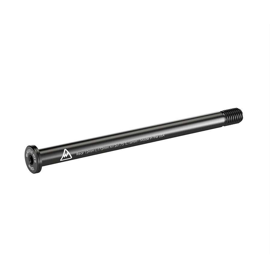 Wheels Manufacturing, Rear 12mm Thru Axle, Thru Axle, Rear, Length: 172mm, Thread Length: 16mm, Thread Pitch: M12x1.75