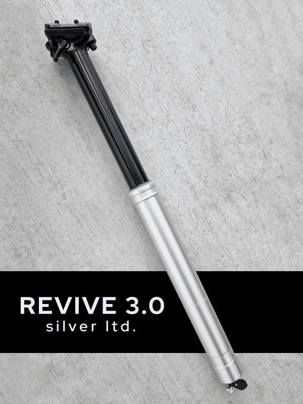 Bike Yoke Revive 3.0 Dropper Seatpost, Silver Ltd, 31.6mm x 213mm (without remote)