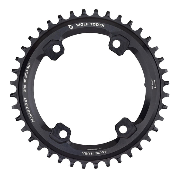 110 BCD ASYM. 4-BOLT CR FOR GRX DROP-STOP ST 40T