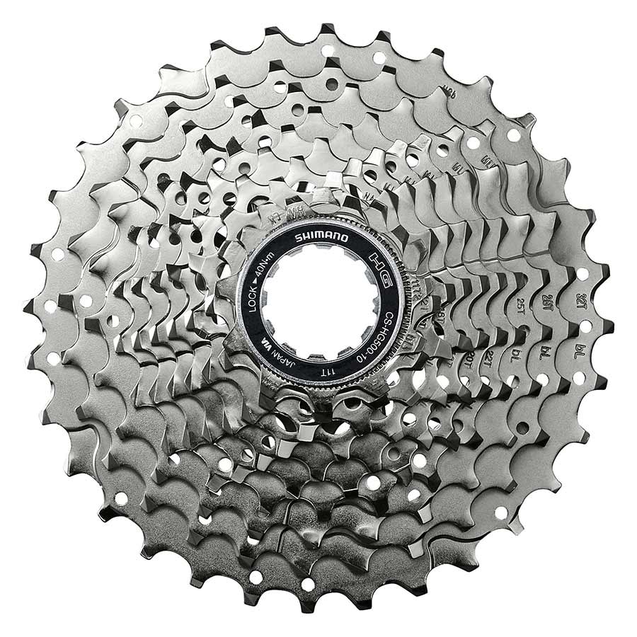 CASSETTE SPROCKET, CS-HG500-10, 10-SPD, 11-12-14-16-18-20-22-25-28-32T
