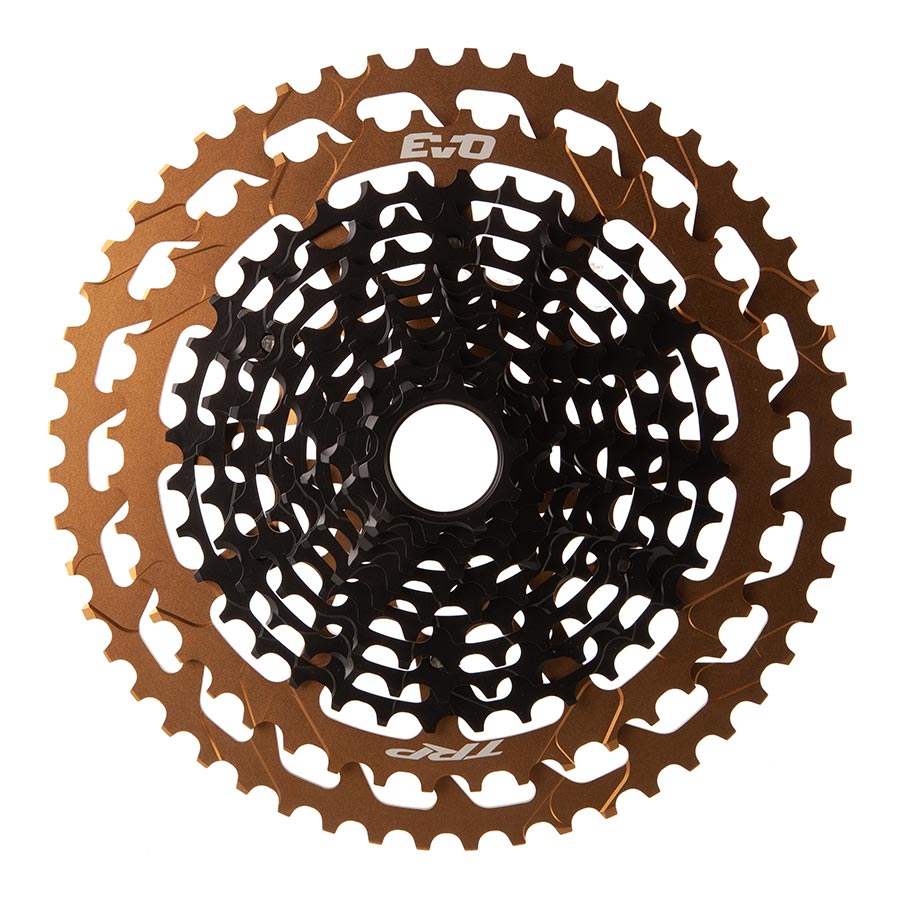 TRP, EVO 12 CS-M9050-12, Cassette, Gold, Speed: 12, 10-52T