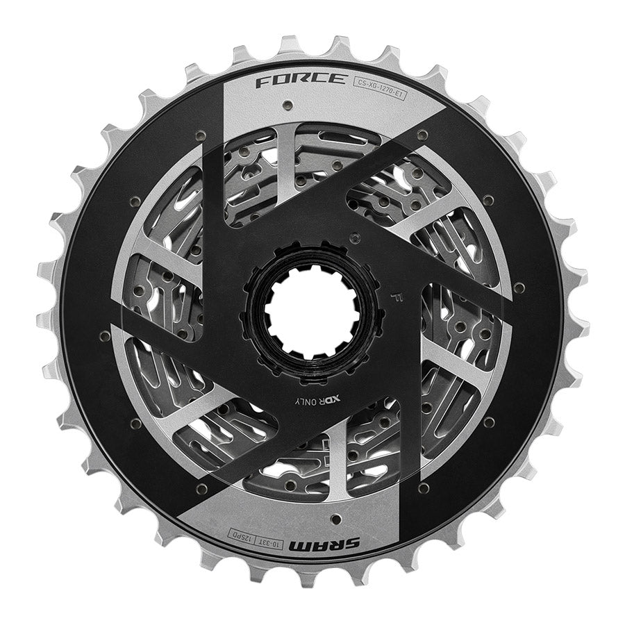 SRAM, XG-1270 E1, Cassette, Silver, Speed: 12, 10-33T, XD-R