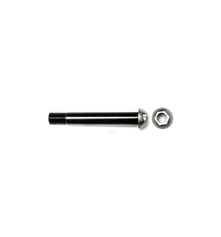 Pinhead Front Thru Axle, 12x124mm length (M12x1.0mm) with Key
