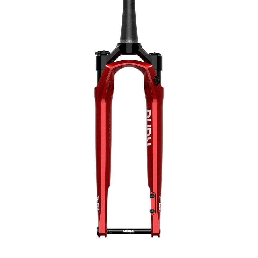 RockShox, Rudy Ultimate XPLR A2, Suspension Fork, 700C, Solo Air, 30mm, 1-1/8''-1.5'', 12x100mm TA, Rake: 51mm, Red
