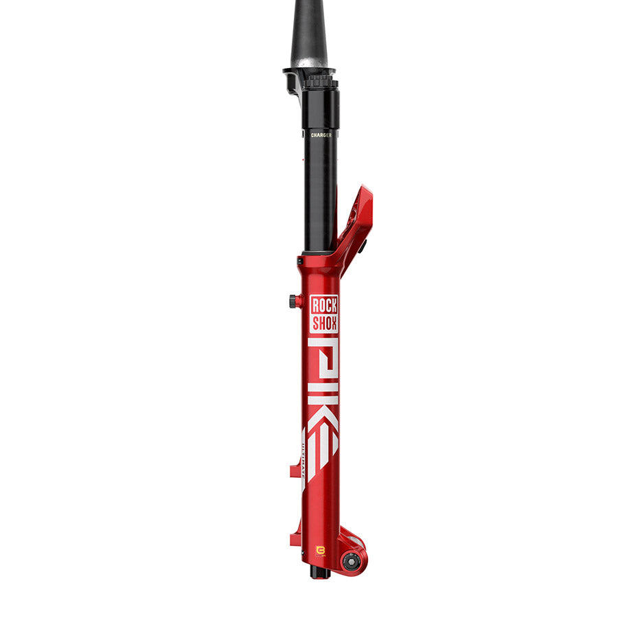 RockShox, Pike Ultimate C2, Suspension Fork, 27.5'', DebonAir+ W/ButterCups, 140mm, 1-1/8''-1.5'', 15x110mm TA, Rake: 37mm, Red
