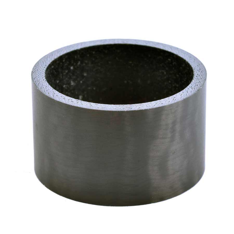 Wheels Manufacturing, Matte Carbon, Headset Spacer, 1-1/8'', Height: 15mm, Carbon, Black