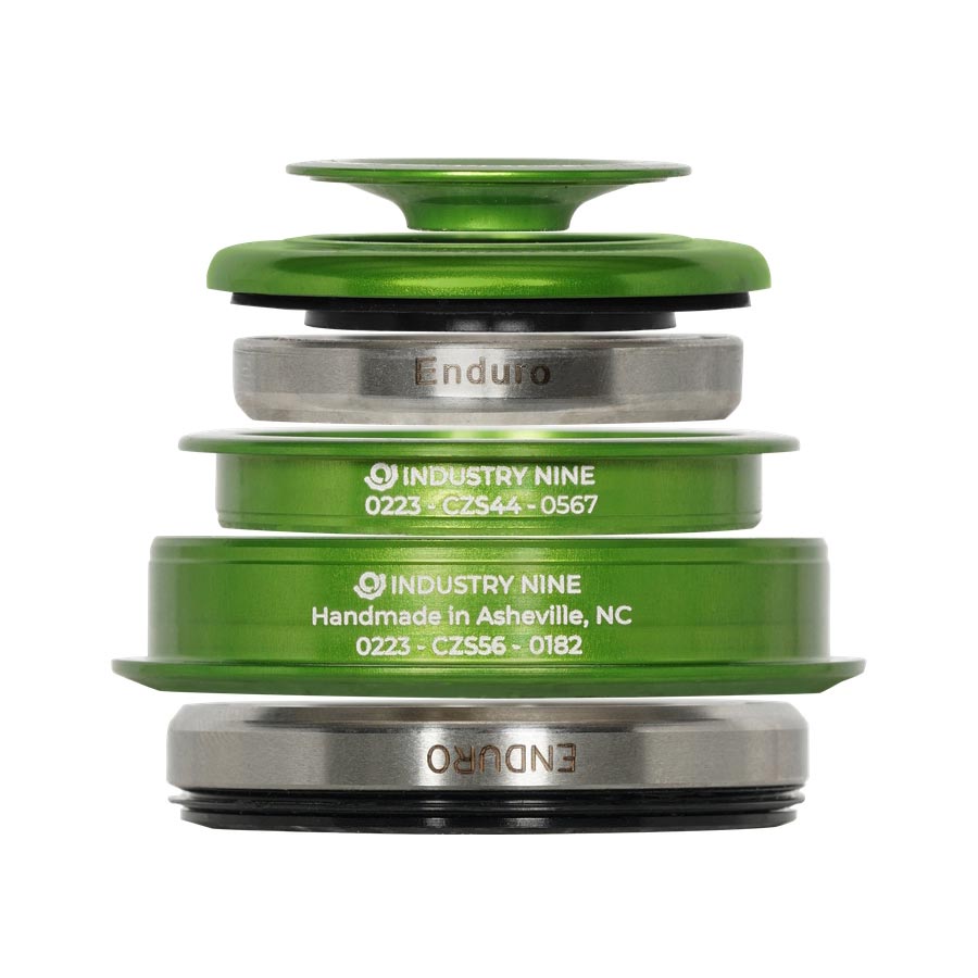 Industry Nine, iRiX ZS44/ZS56, Headset, : ZS44/28.6 | ZS56/40, ZeroStack, Complete, Lime