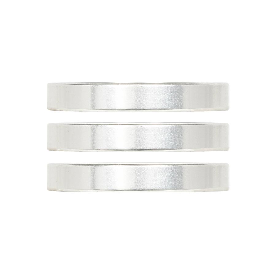 Industry Nine, iRiX, Headset Spacer, 1-1/8'', Height: 5mm, Aluminum, Silver, 3pcs