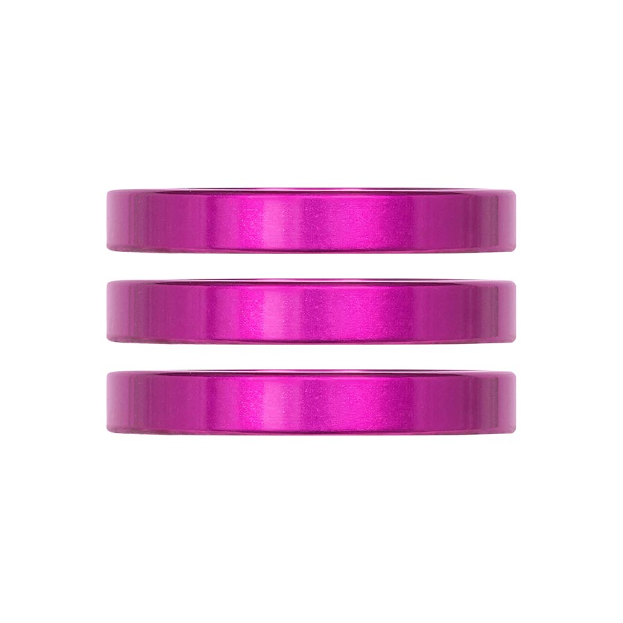 Industry Nine, iRiX, Headset Spacer, 1-1/8'', Height: 5mm, Aluminum, Purple, 3pcs