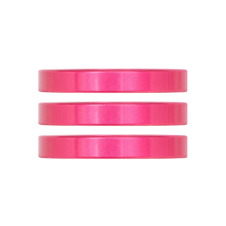 Industry Nine, iRiX, Headset Spacer, 1-1/8'', Height: 5mm, Aluminum, Pink, 3pcs