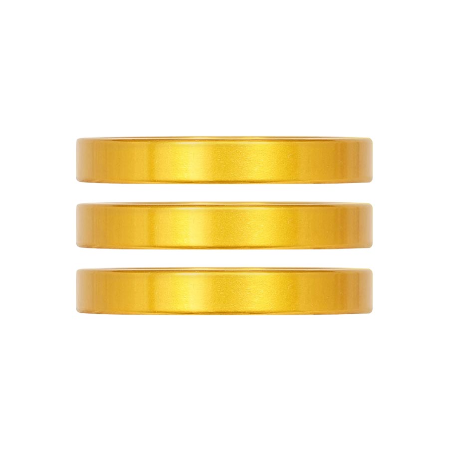 Industry Nine, iRiX, Headset Spacer, 1-1/8'', Height: 5mm, Aluminum, Gold, 3pcs