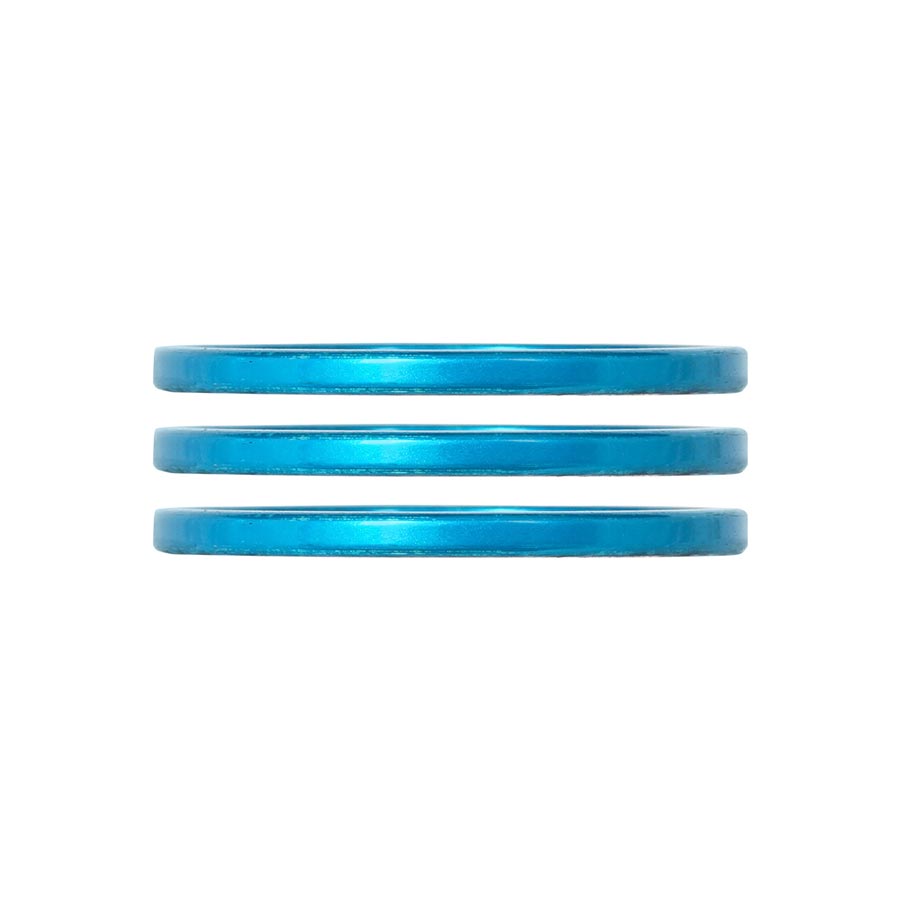 Industry Nine, iRiX, Headset Spacer, 1-1/8'', Height: 2.5mm, Aluminum, Turquoise, 3pcs