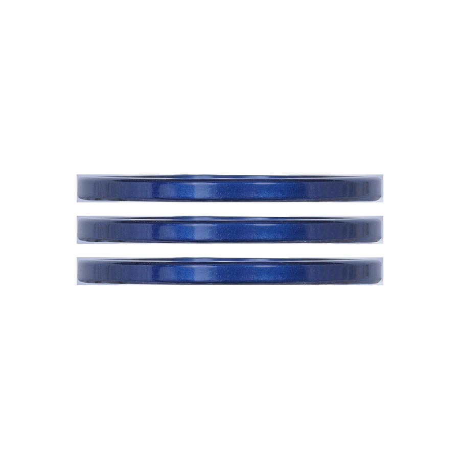 Industry Nine, iRiX, Headset Spacer, 1-1/8'', Height: 2.5mm, Aluminum, Blue, 3pcs