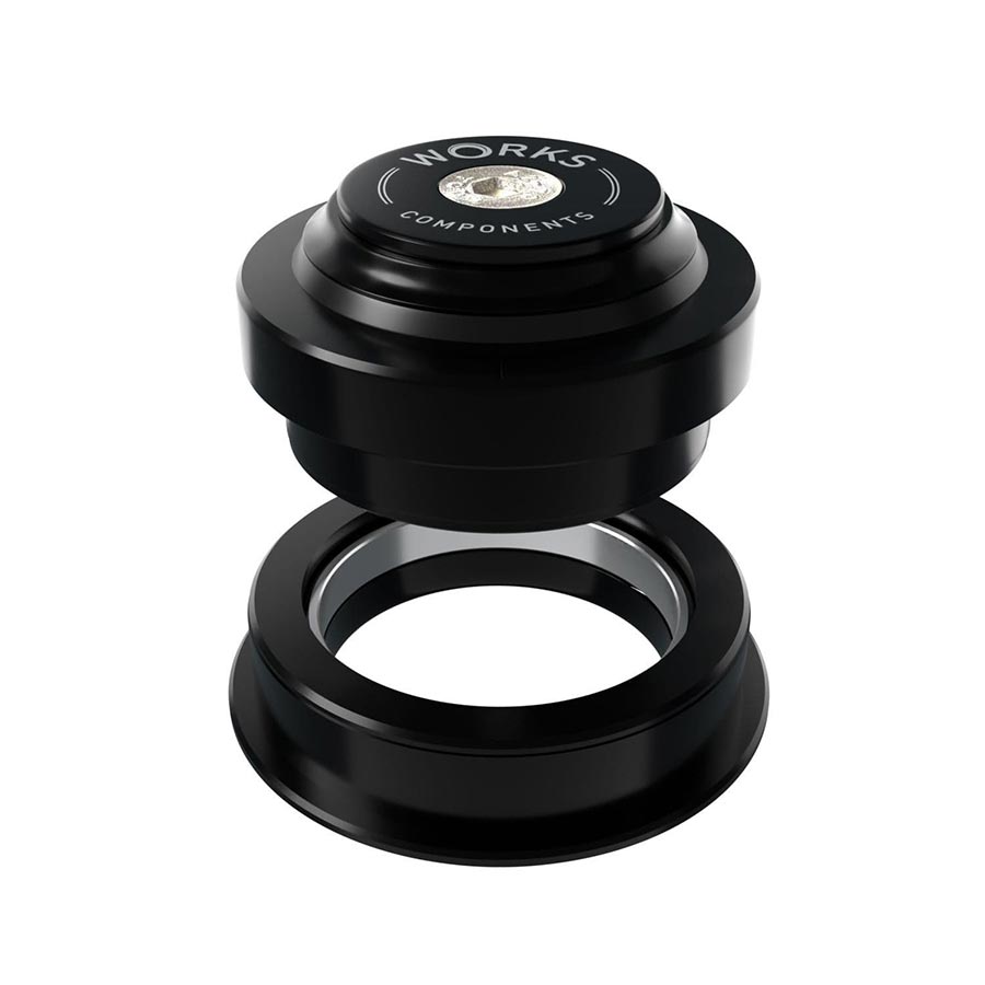 Works Components, 2.0deg EC44-ZS56 Angleset, Angle Headset, 2.0°, 120-129mm, EC44/28.6 | ZS56/40, ZS, External threadless, Complete, Black