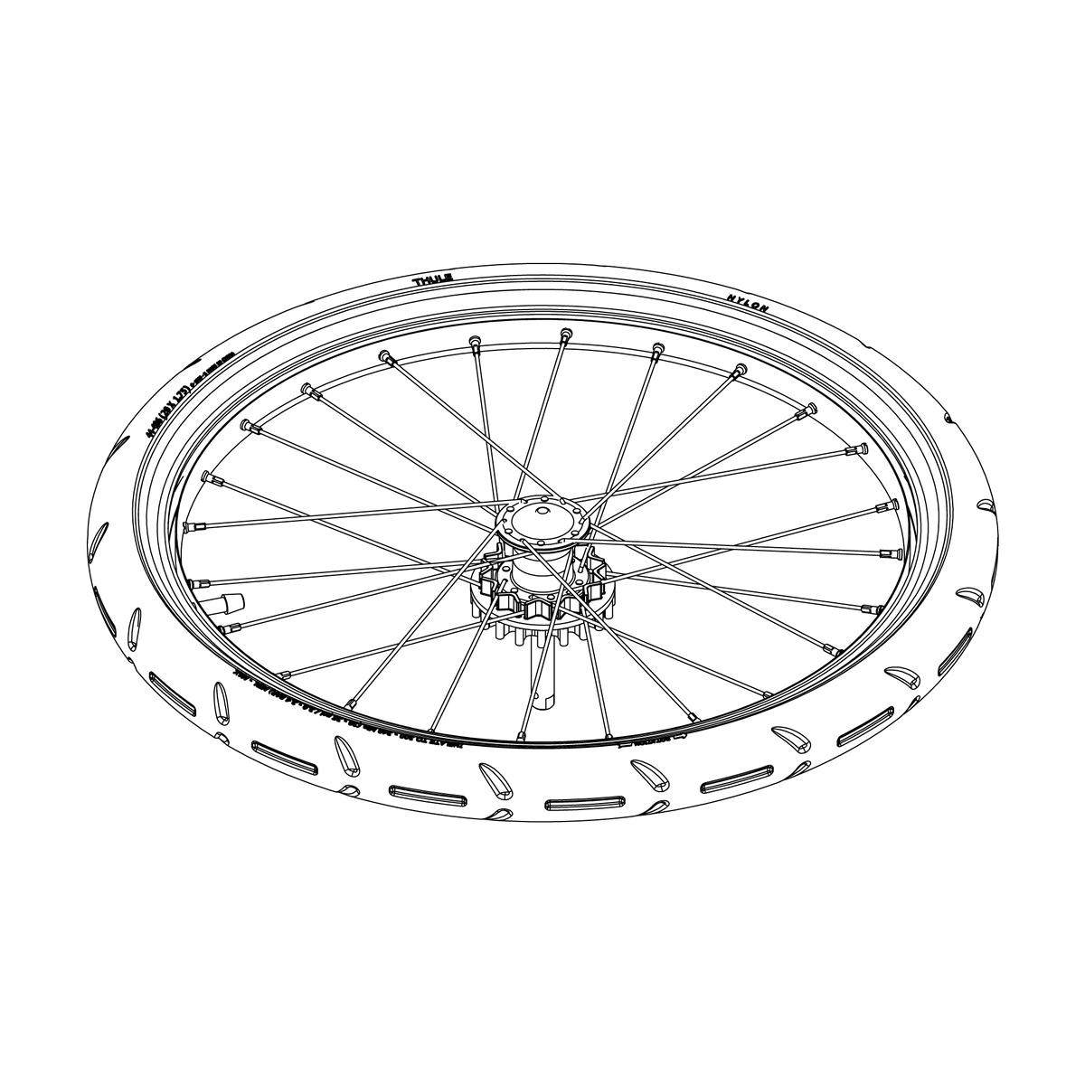 Rear wheel left