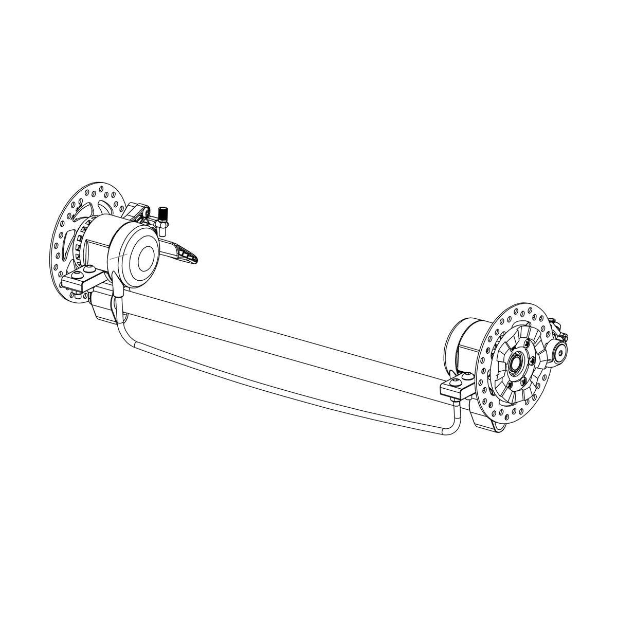 Axle Assembly - Single - Thule Chariot Sport