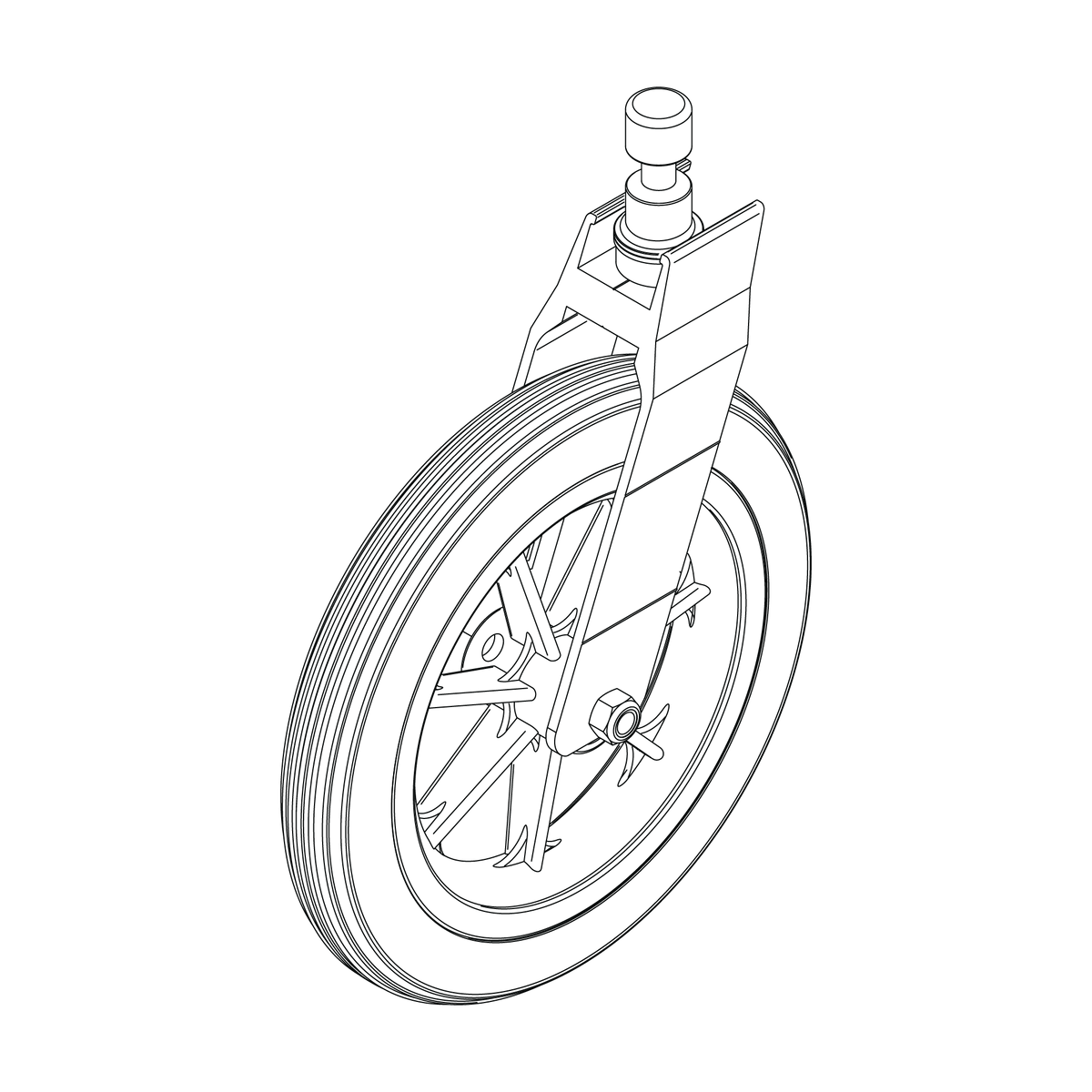 Caster wheel assembly 2.0