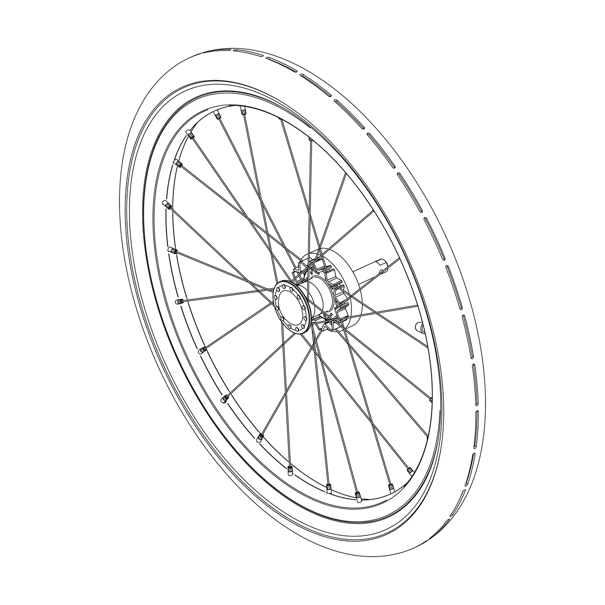 Wheel assembly 40mm 17-X