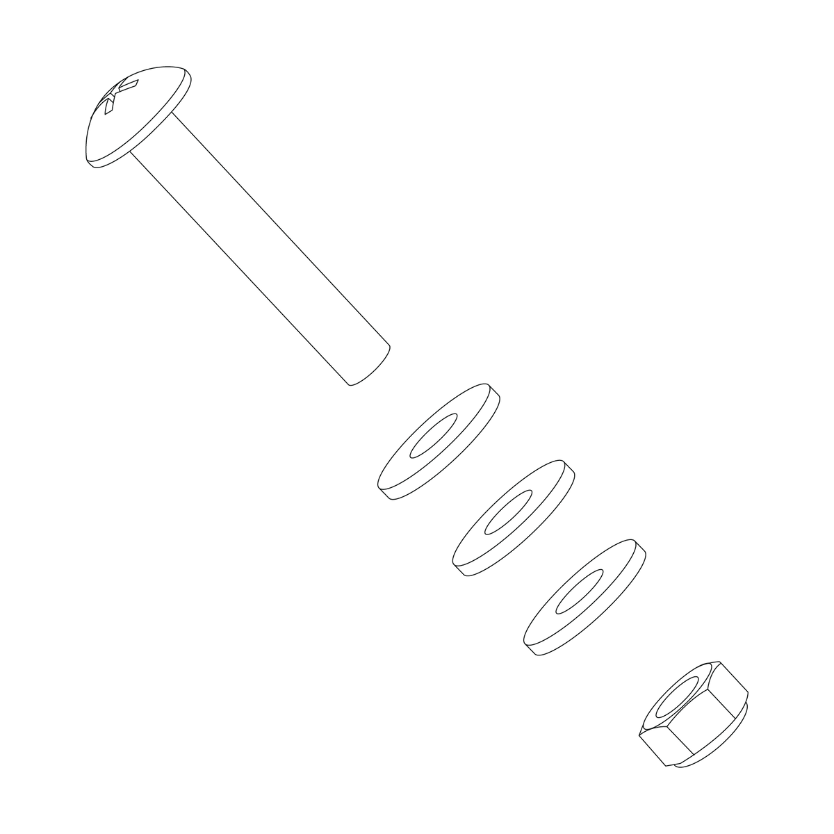 Ski kit harness hardware 02-X