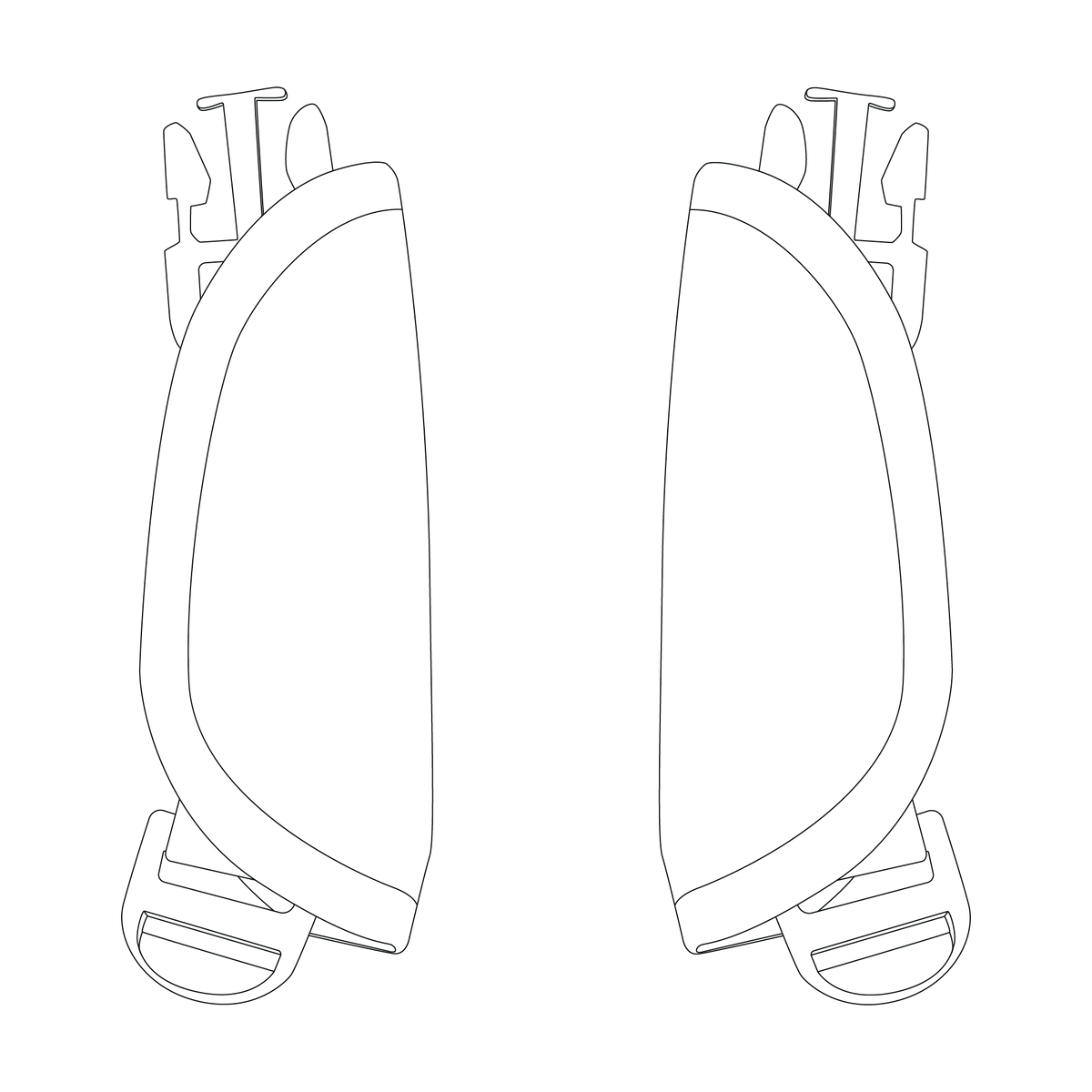 5-point shoulder harness w/labels