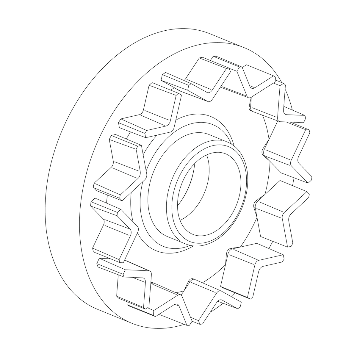 Brake hub 17-X