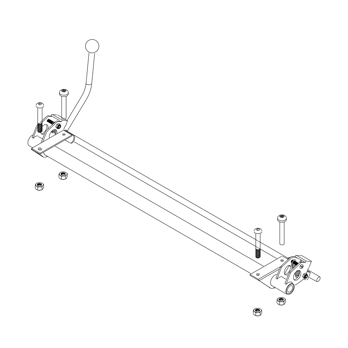 Axle parking brake assembly