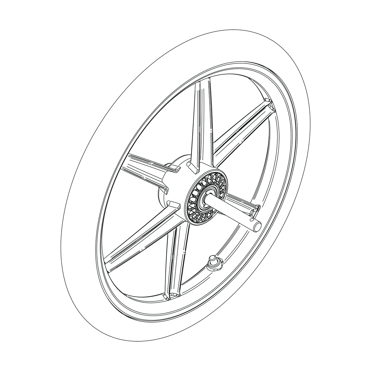 Rear wheel 16"