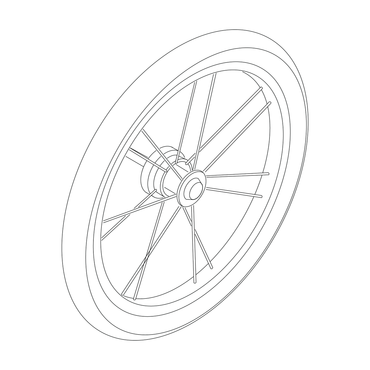 Rear wheel assembly