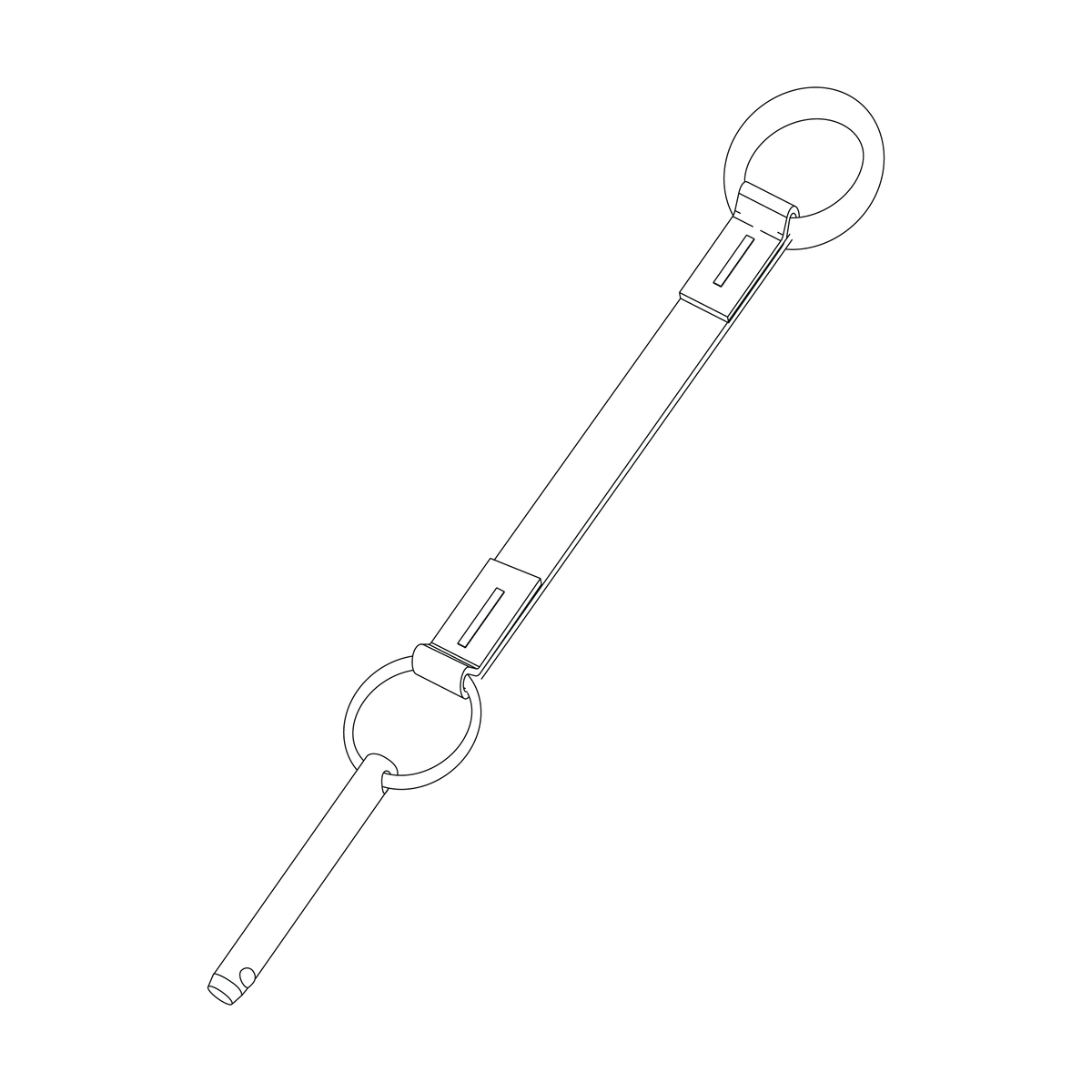 Strap securing pin w/ring 02-X