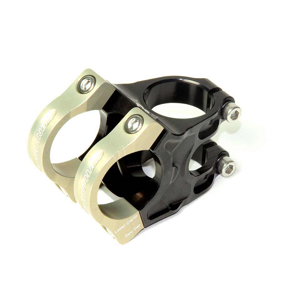Renthal, Apex Stem, Stem, Clamp: 31.8mm, L: 40mm, Steerer: 28.6mm, ±6°, Black
