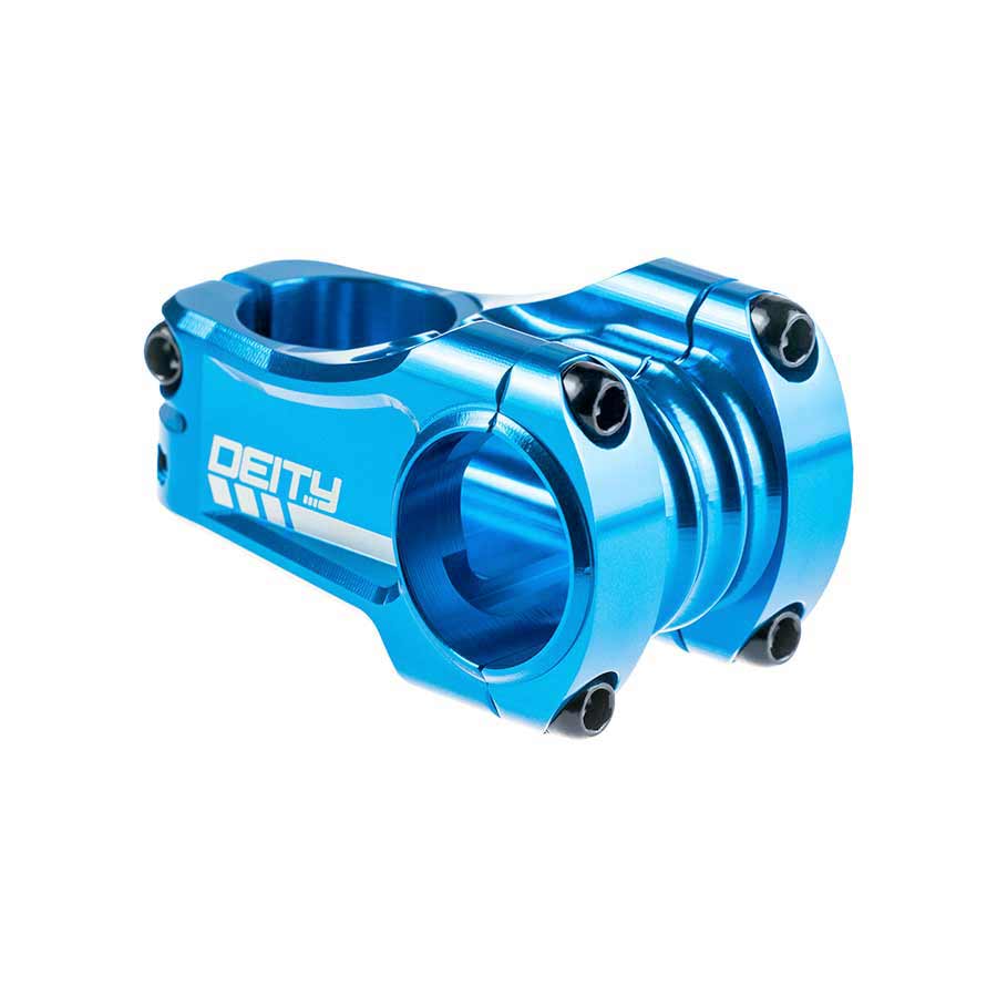 Deity, Copperhead 50, Stem, Clamp: 31.8mm, L: 50mm, Steerer: 28.6mm, 0°, Blue