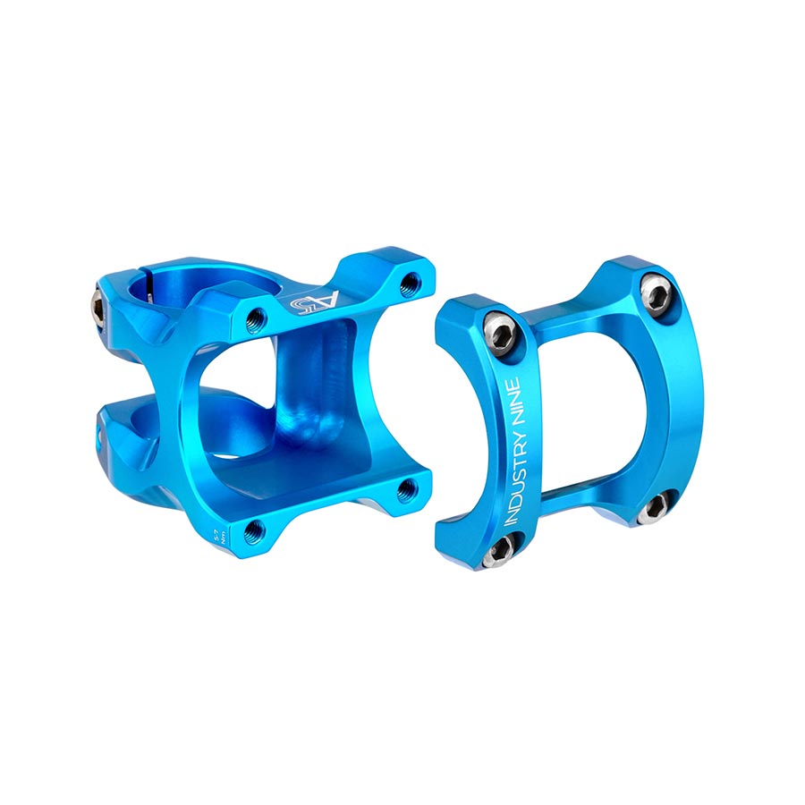 Industry Nine, A35, Stem, Diameter: 35mm, Length: 40mm, Steerer: 1-1/8'', 8°, Turquoise