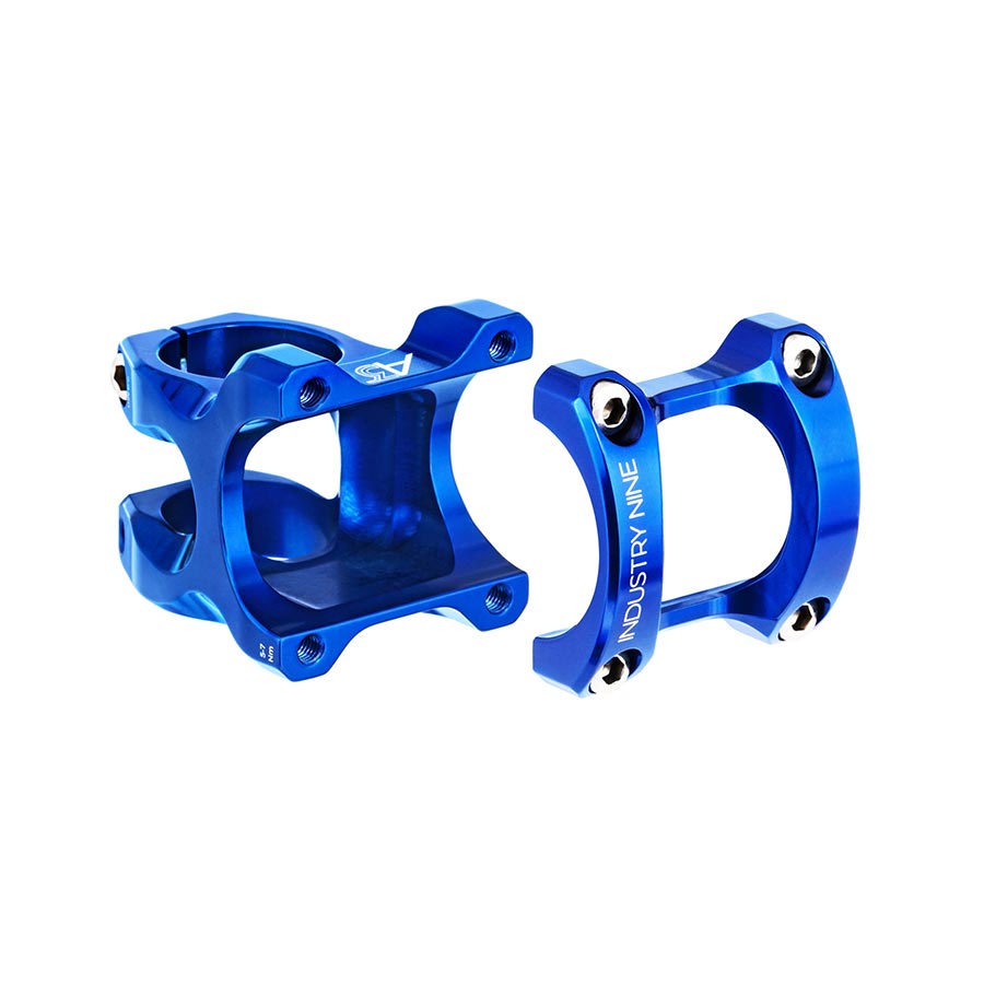 Industry Nine, A35, Stem, Diameter: 35mm, Length: 32mm, Steerer: 1-1/8'', 9°, Blue