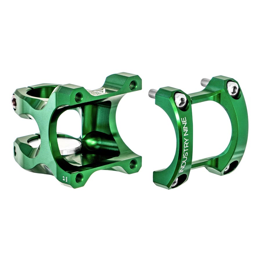 Industry Nine, A35, Stem, Diameter: 35mm, Length: 50mm, Steerer: 1-1/8'', 7°, Green