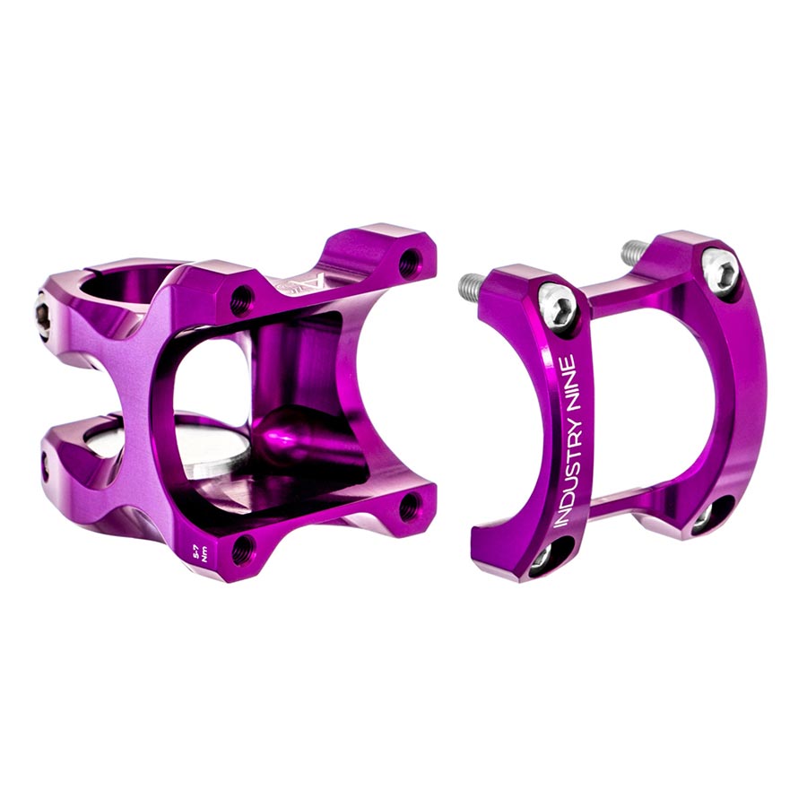 Industry Nine, A35, Stem, Diameter: 35mm, Length: 50mm, Steerer: 1-1/8'', 7°, Purple