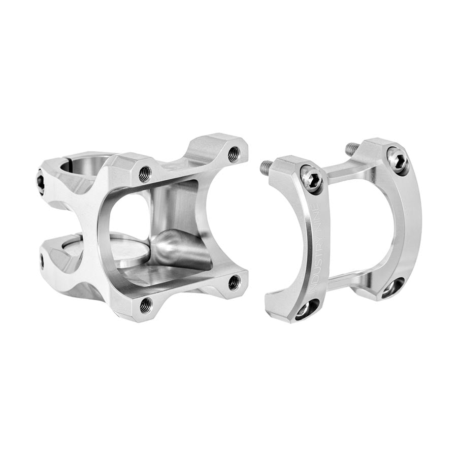 Industry Nine, A35, Stem, Diameter: 35mm, Length: 32mm, Steerer: 1-1/8'', 9°, Silver
