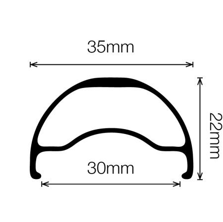 Velocity Blunt 35 Rim 650B 36 hole NONmsw Black (P35 rim)