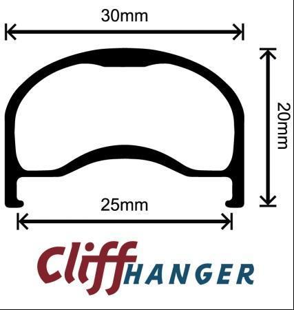 Velocity Cliffhanger Touring Rim 20" (406mm) 32 hole MSW Black