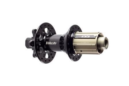 Velocity Race Disc Rear Hub, 32 hole Black, Shimano/SRAM 11spd (includes 135mm QR axle & 142mm ThruAxle)