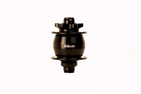 Velocity KT Dynamo Front Hub, 6-bolt Disc, 32 hole, Boost 15mm x 110mm Thru-axle, Black