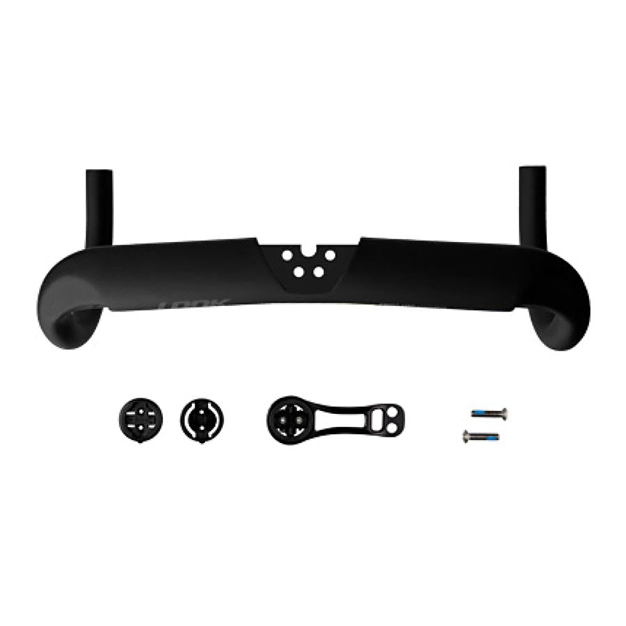 Look, Combo Aero Stealth Mat Glossy, Drop Handlebar, 420mm, Black