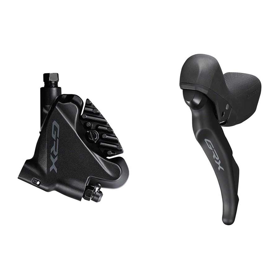 Shimano, GRX ST-RX600-R / BR-RX400-R, Road Hydraulic Disc Brake, Rear, 11 speed, Flat mount, 140 or 160mm (not included), Black, Set
