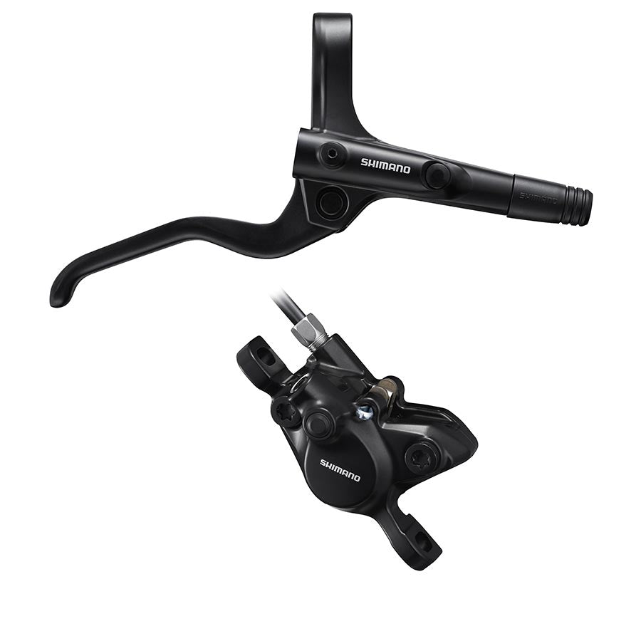 Shimano, Alivio BL-M201/BR-M200, MTB Hydraulic Disc Brake, Rear, Post mount, Disc: 160 or 180mm (not included), Black, Set, EMT201KRRXRA170