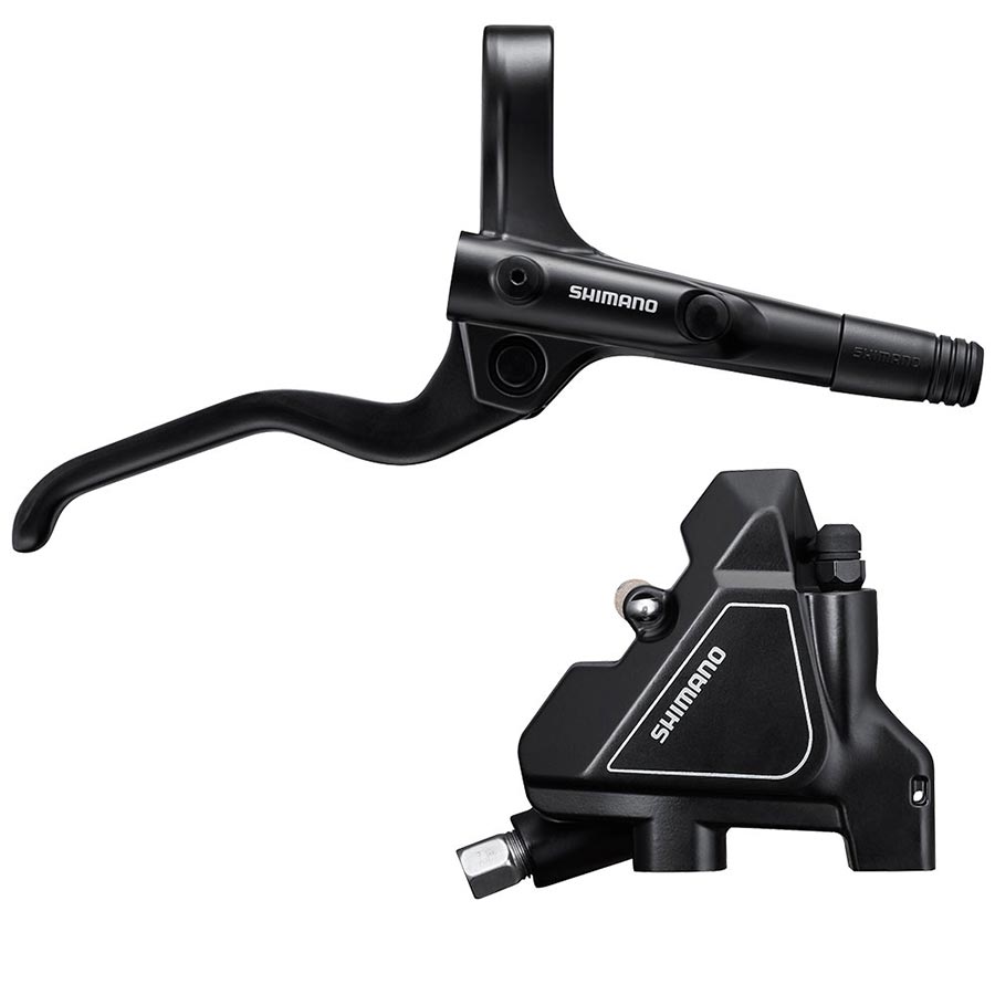 Shimano, Alivio BL-M201/BR-UR300, MTB Hydraulic Disc Brake, Rear, Flat mount, Disc: 160 or 180mm (not included), Black, Set, EMT2012KRRDRA170