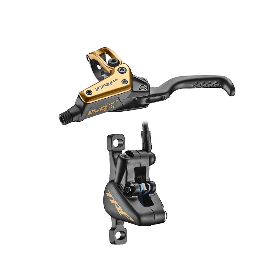 TRP, EVO X HD-M9020, MTB Hydraulic Disc Brake, Right, Post mount, Disc: Not included, Gold