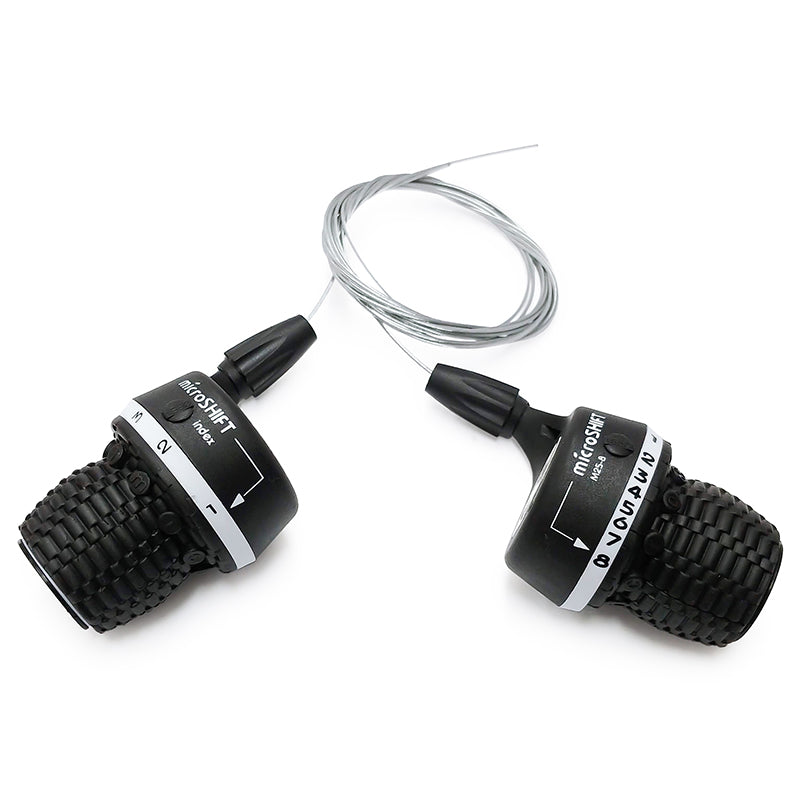 MICROSHIFT - STANDARD TWIST TYPE SHIFTER - PAIR 3 X 8 SPEEDS INDEX