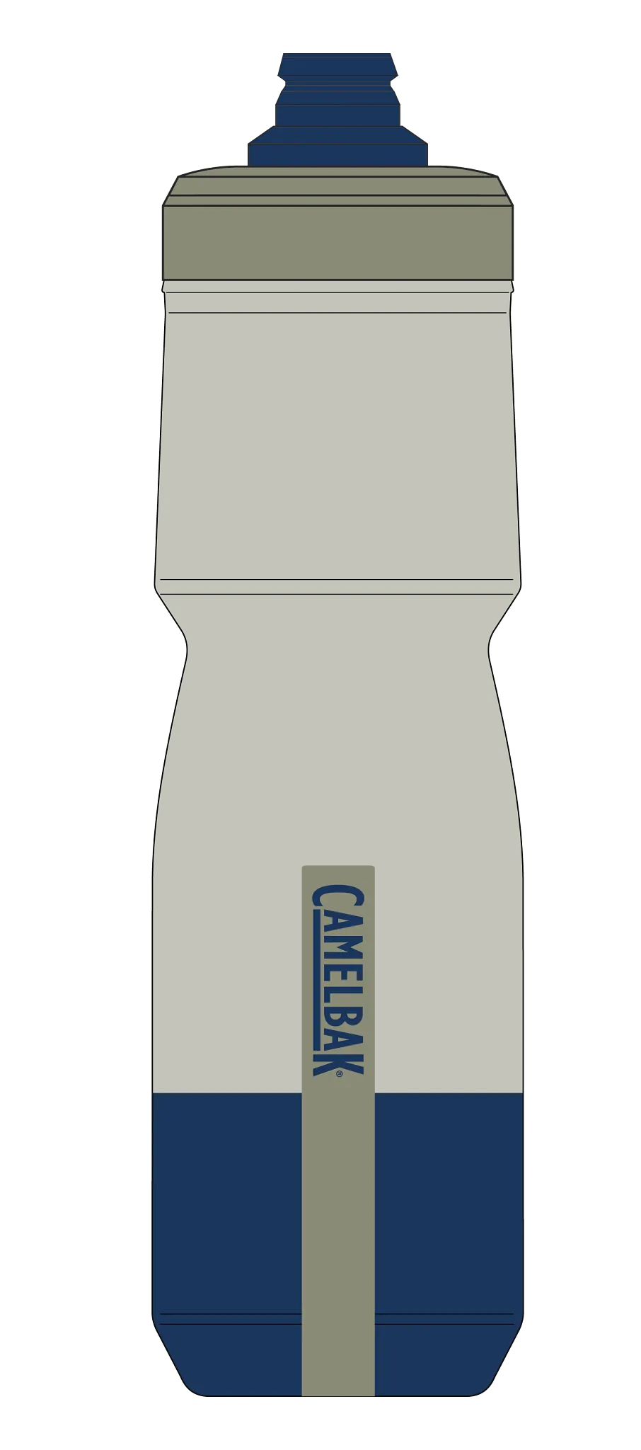 PODIUM CHILL 24OZ MERCURY FOG