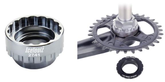 IceToolz Chainring Lockring Tool, for Shimano Cranksets, 16 Notch
