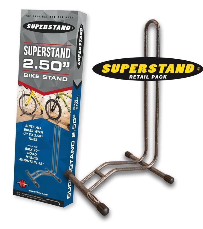 Willworx Superstand 2.5" Display/Storage Rack, 1-Bike, Flatpack